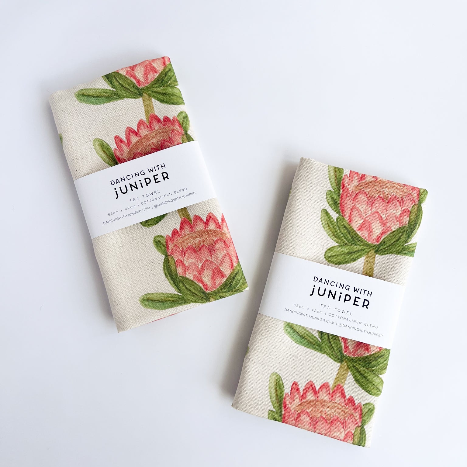Pretty Proteas Tea Towel - tea towel - Dancing with juniper