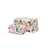 The travel duo: Forest Foor Toiletry Bag + Forest Floor Make Up Bag