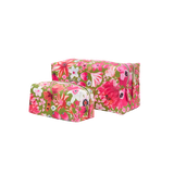 The Travel Duo: Make-Up Bag + Toiletry Bag in Sunburnt Flora