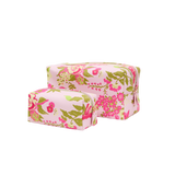 The Travel Duo: Make-Up Bag + Toiletry Bag in Garden Party
