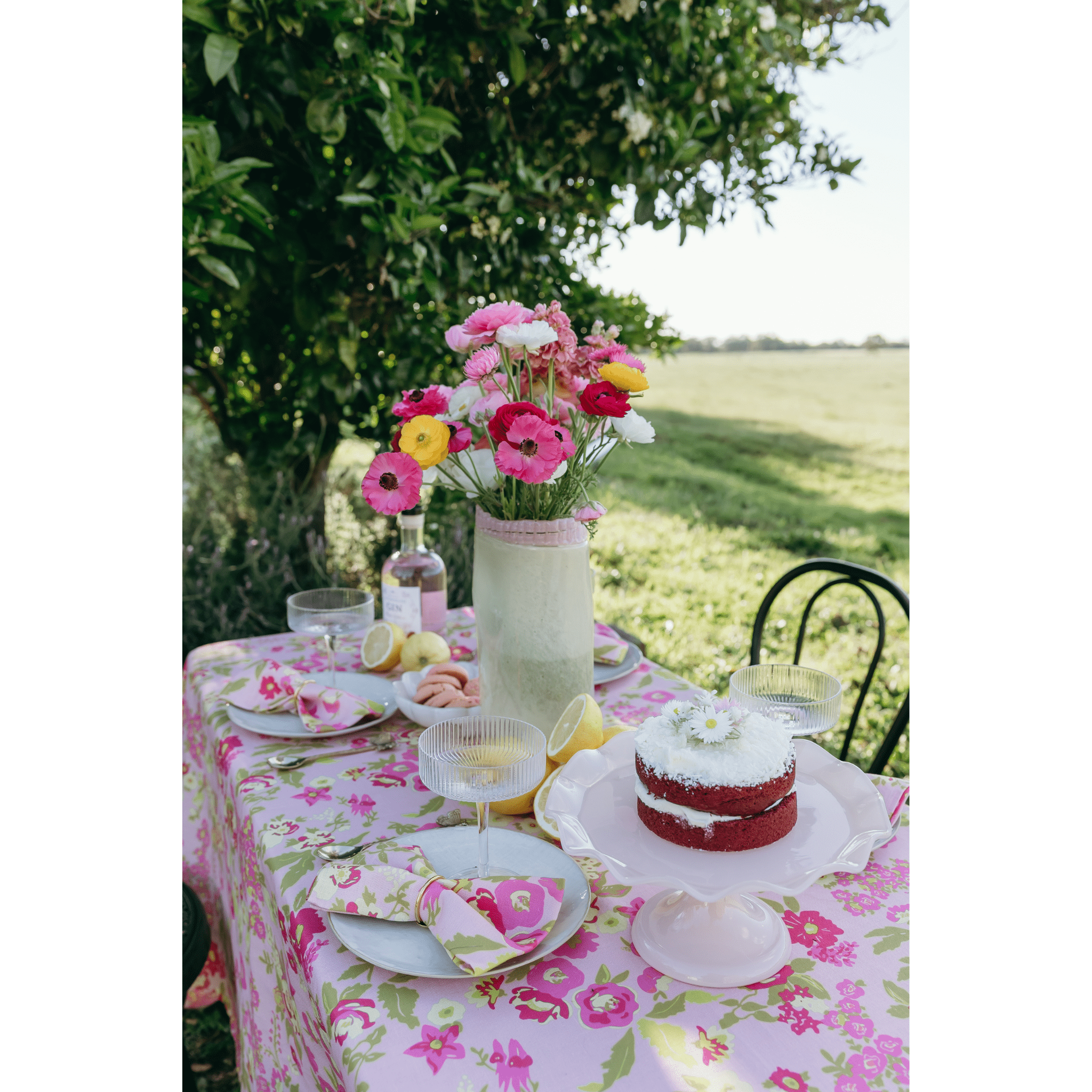 Garden Party 2.0 napkin set of 4 - Dancing with juniper