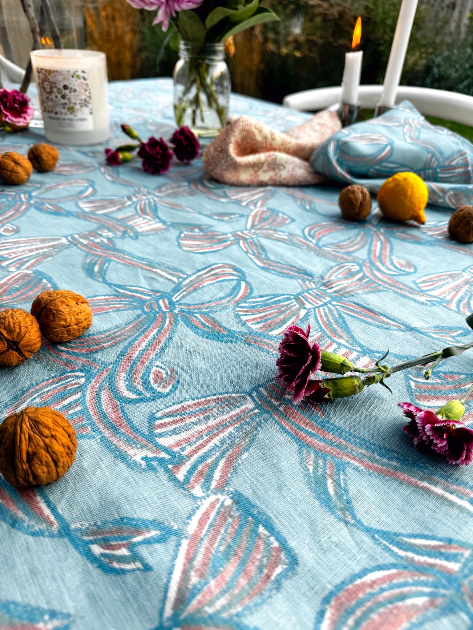 Go with the Bow Tablecloth - tablecloth - Dancing with juniper