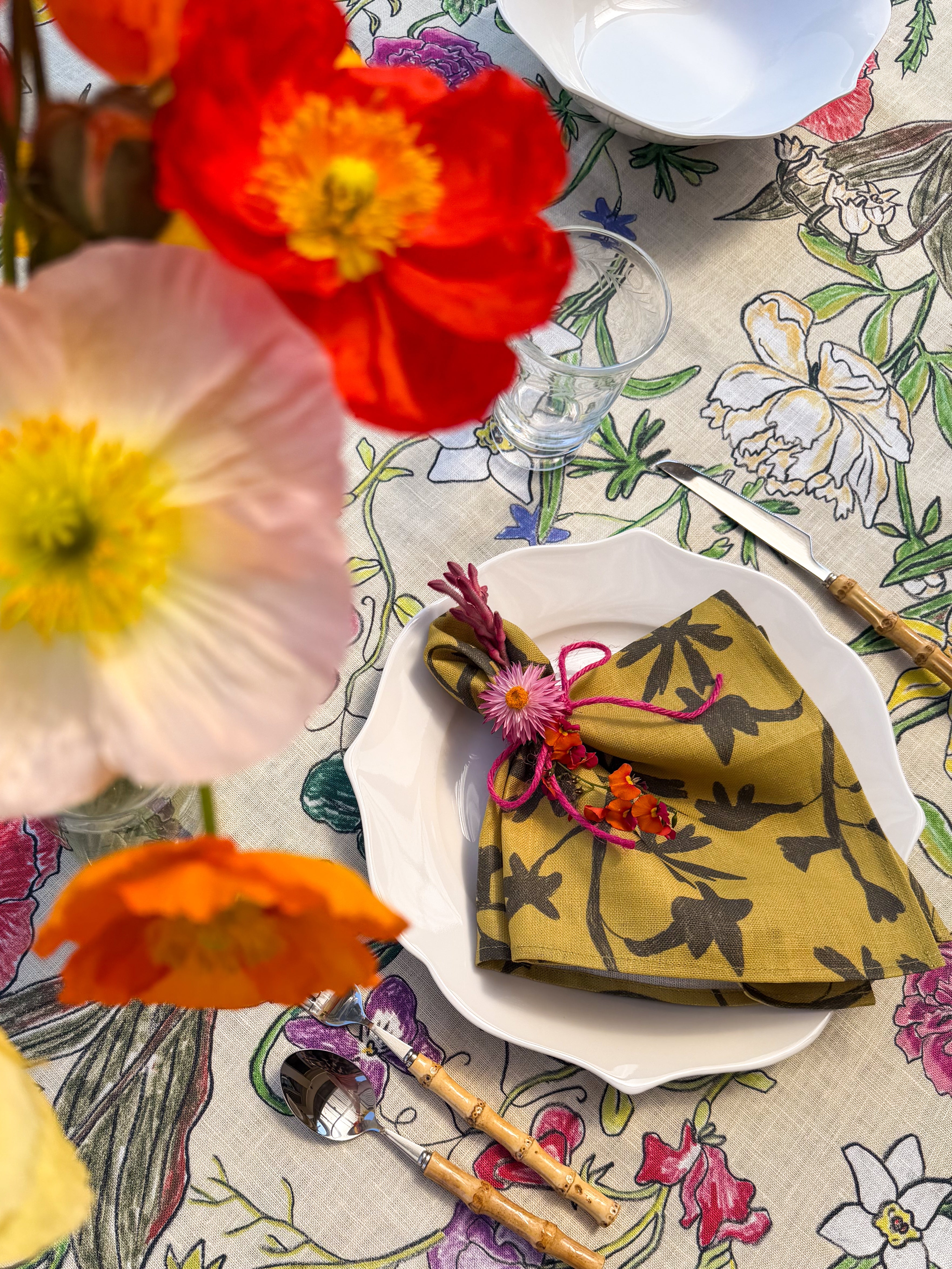 Moss napkin set of 4 - Dancing with juniper