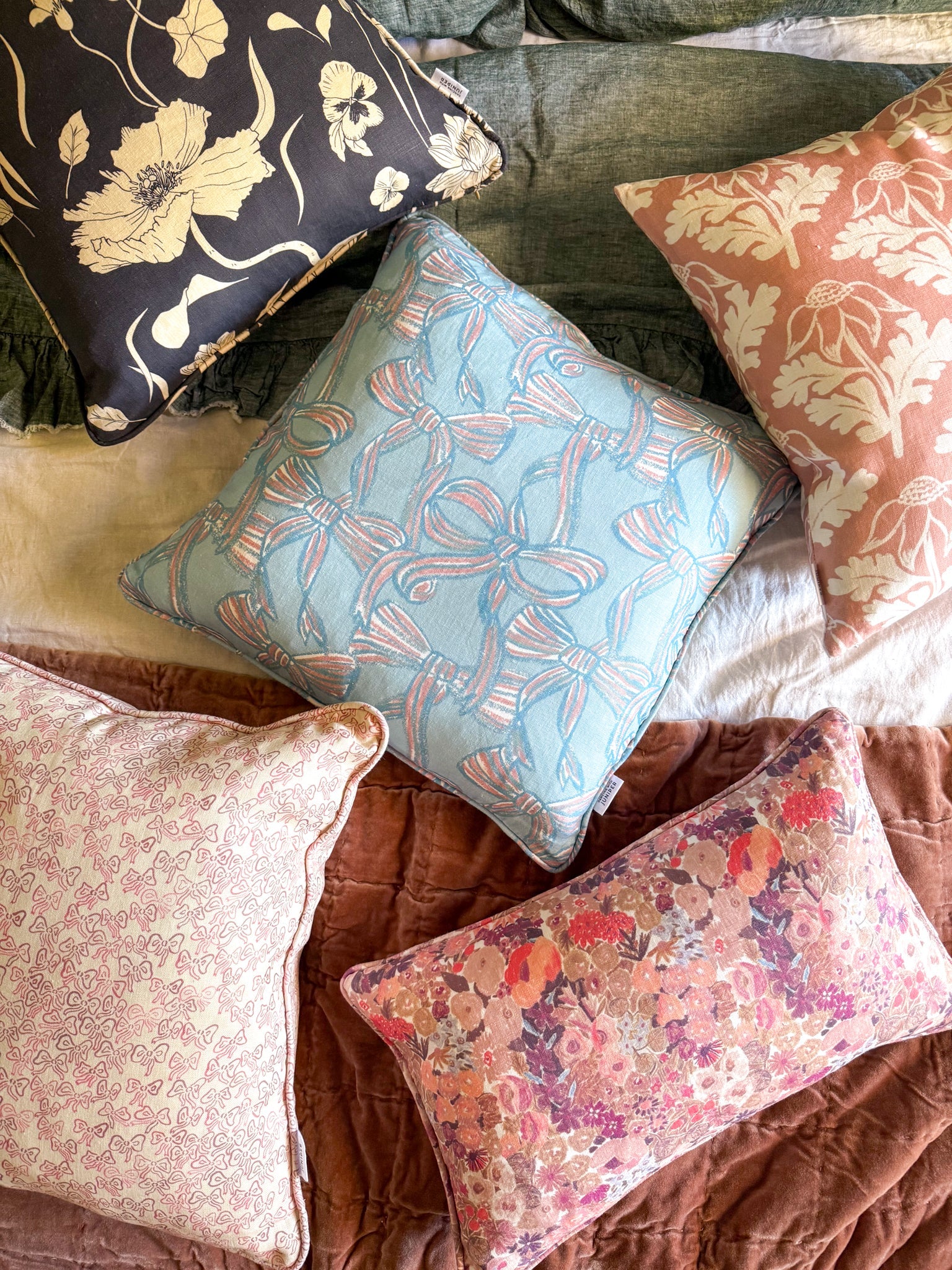 Rose Cushion - cushion - Dancing with juniper