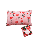 The Guest - Ready Pair: Rosey Posey Cushion + Cherrylicious Eye Pillow - Dancing with juniper
