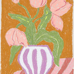 "Tickled by Tulips" Limited Edition A3 Art Print - Dancing with juniper