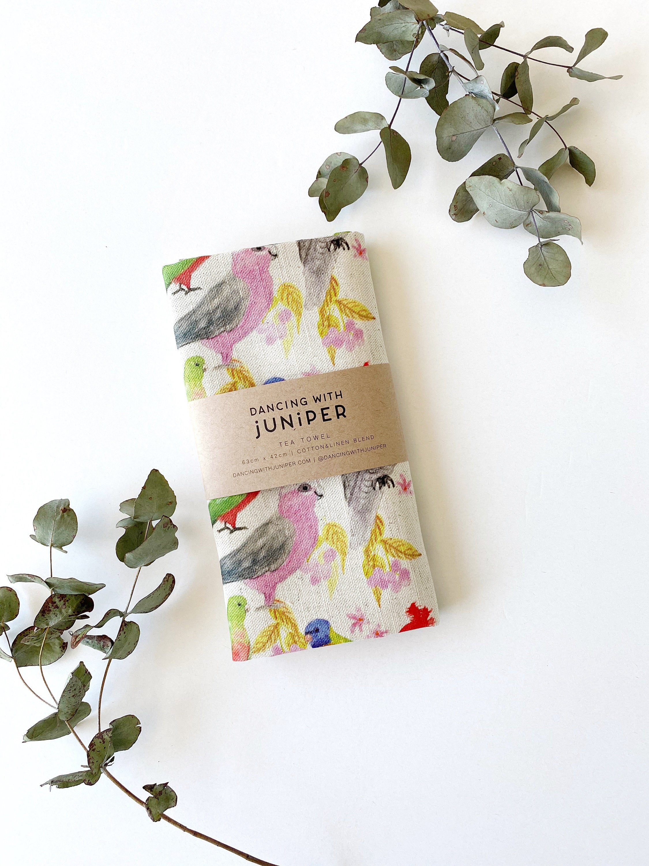 Barry's Birds Tea Towel - tea towel - Dancing with juniper