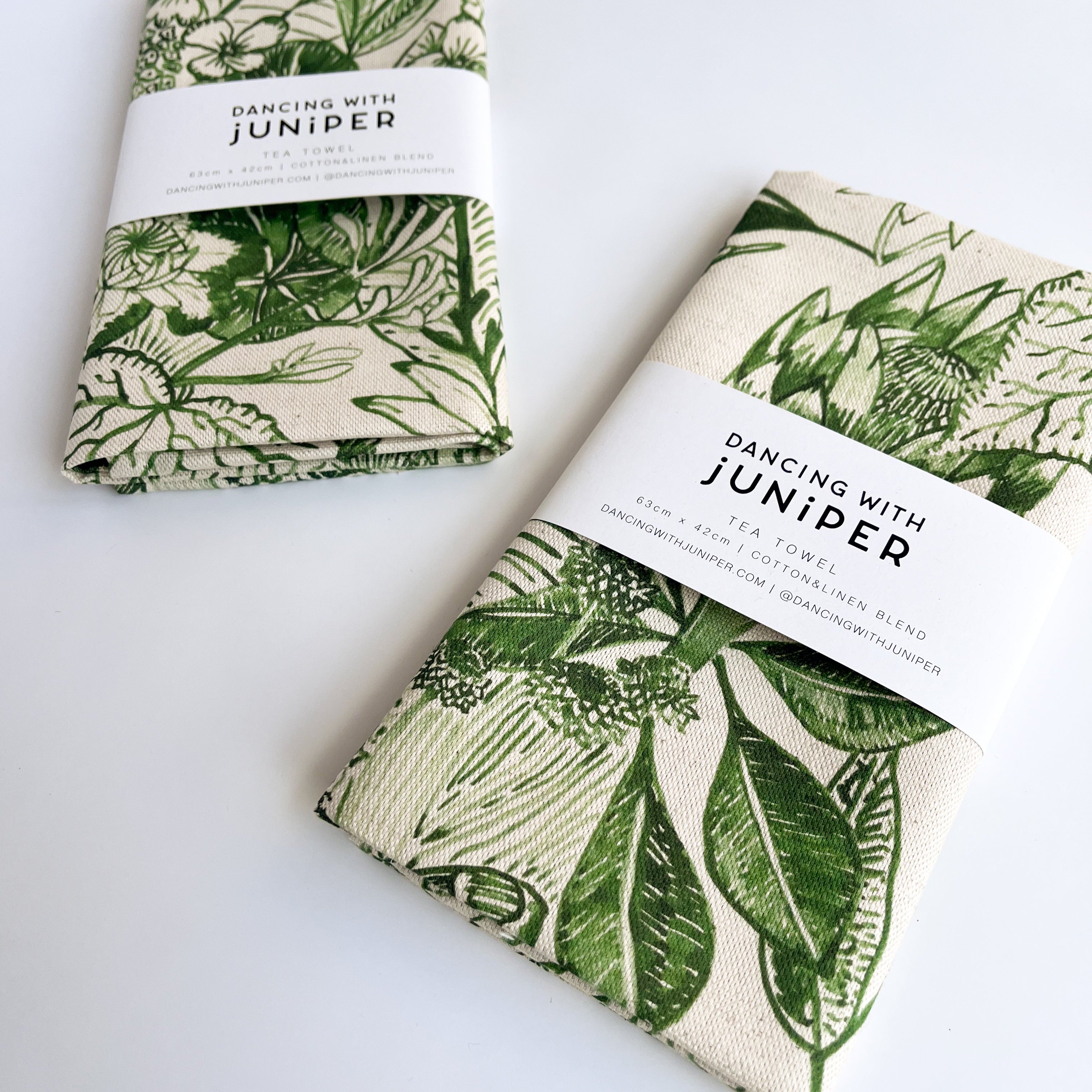 Eden Tea Towel - tea towel - Dancing with juniper