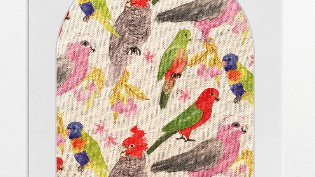 Fabric by the metre: Barry's Birds - fabric - Dancing with juniper