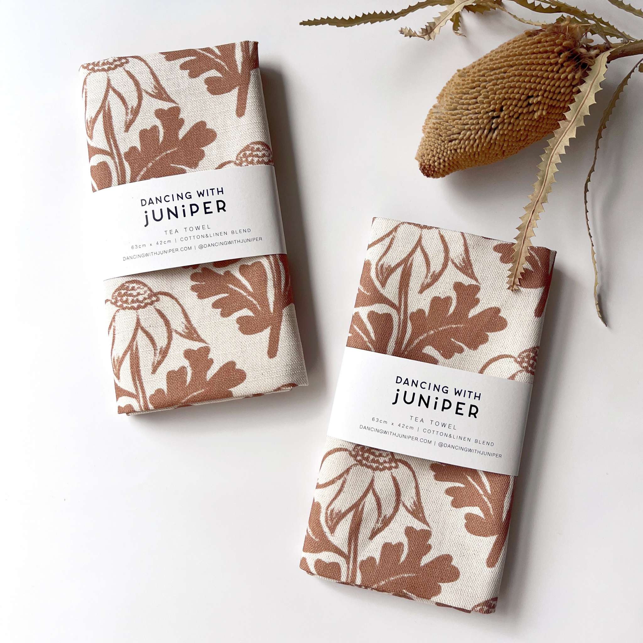 Frivolous Flannels Tea Towel Biscuit - tea towel - Dancing with juniper