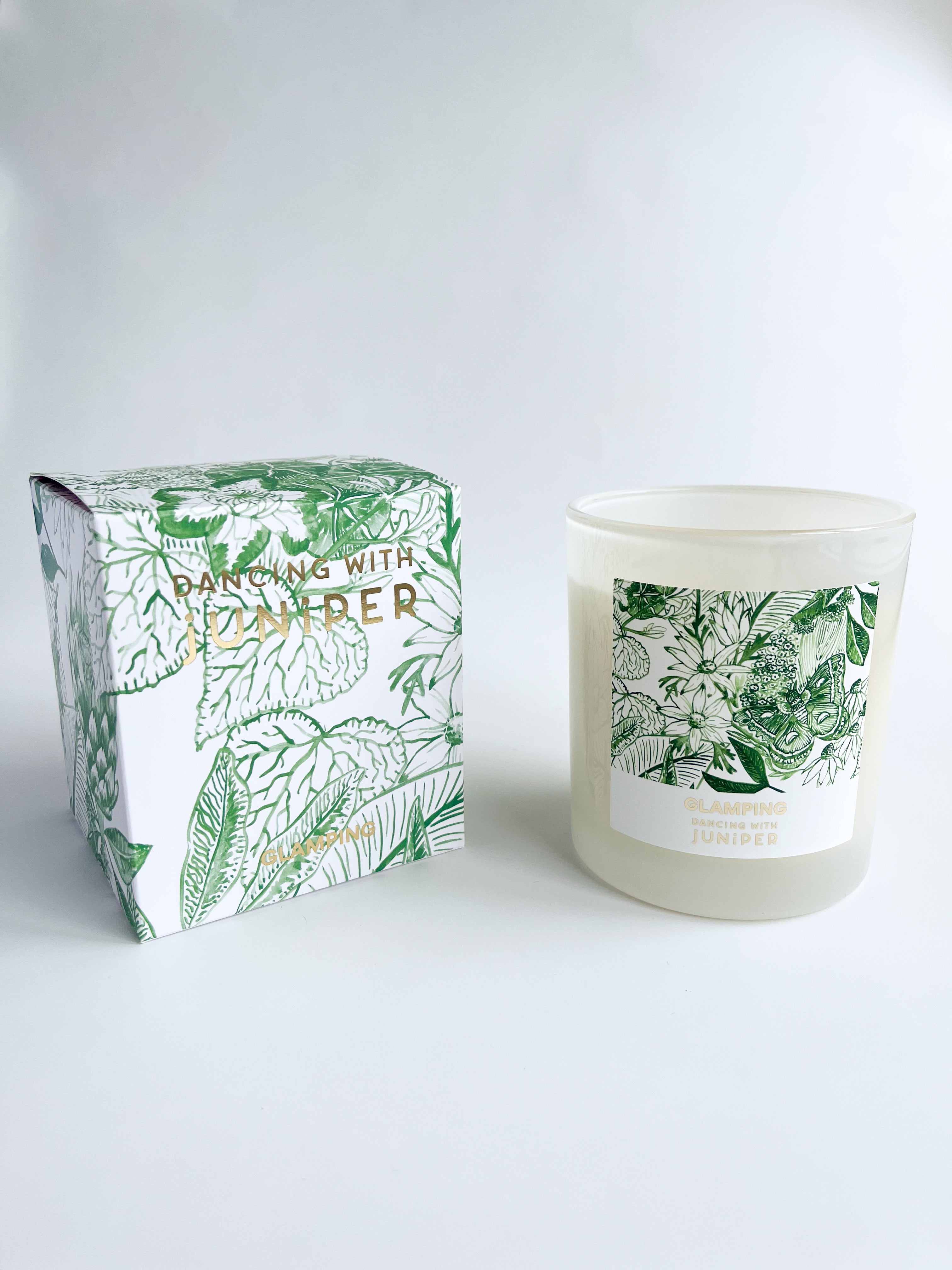 Glamping Soy Candle - candle - Dancing with juniper
