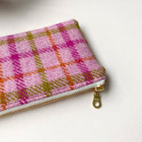 Highland Fling Zip Pouch: Pink Tartan - zip pouch - Dancing with juniper