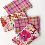 Highland Fling Zip Pouch: Pink Tartan - zip pouch - Dancing with juniper