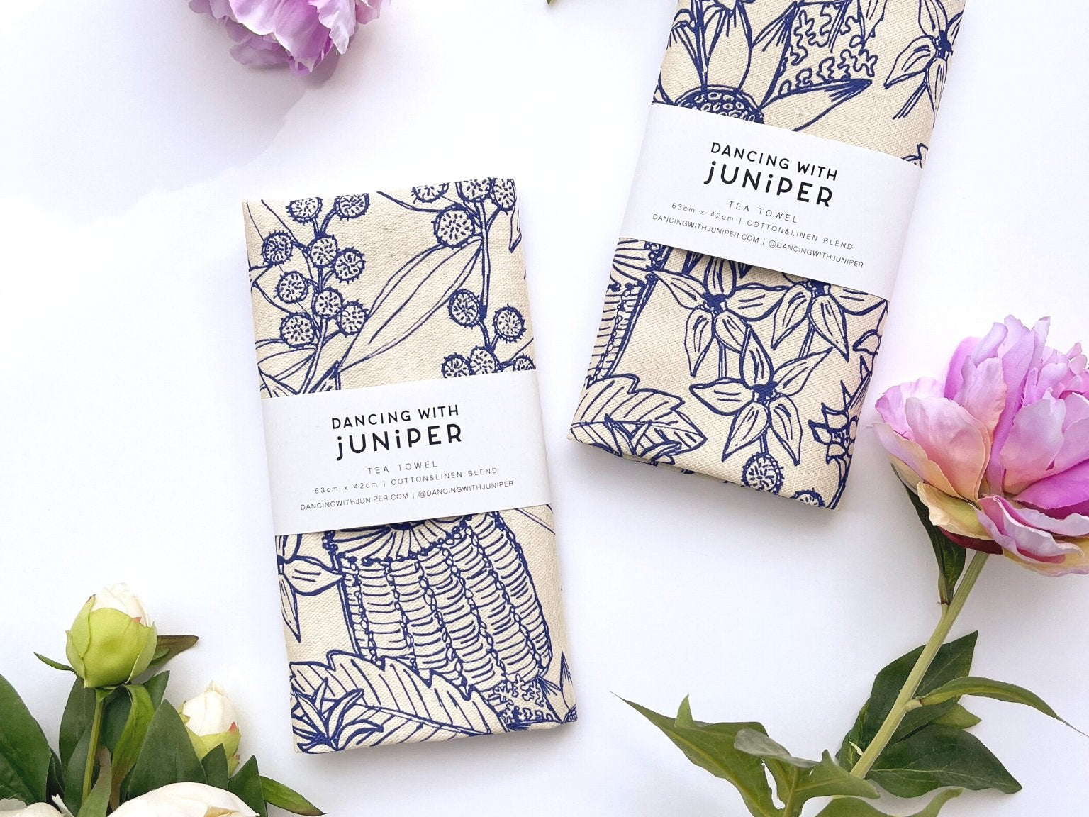 Midsummer Bouquet Tea Towel - tea towel - Dancing with juniper