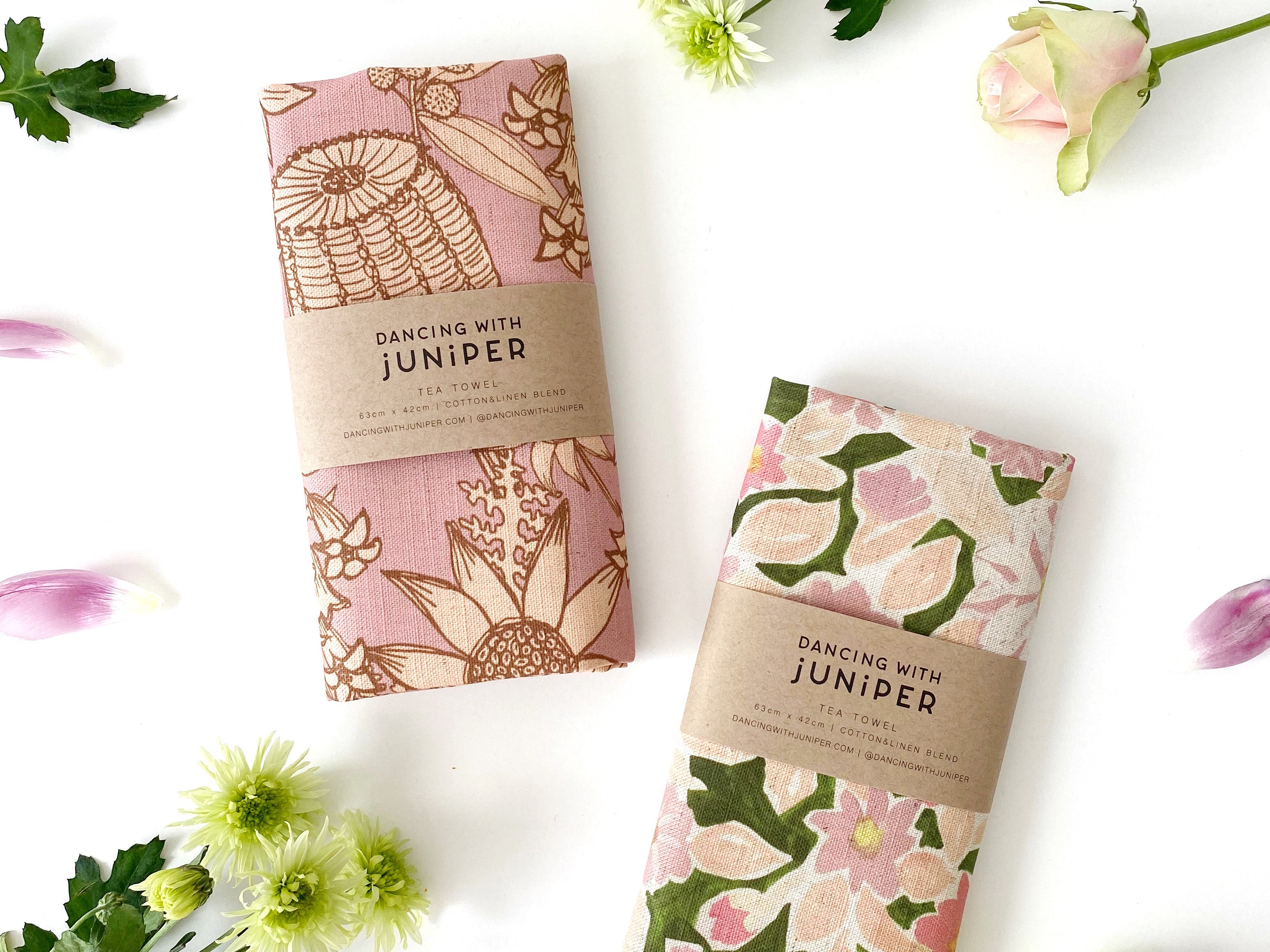 Wildflower Bouquet Tea Towel - tea towel - Dancing with juniper